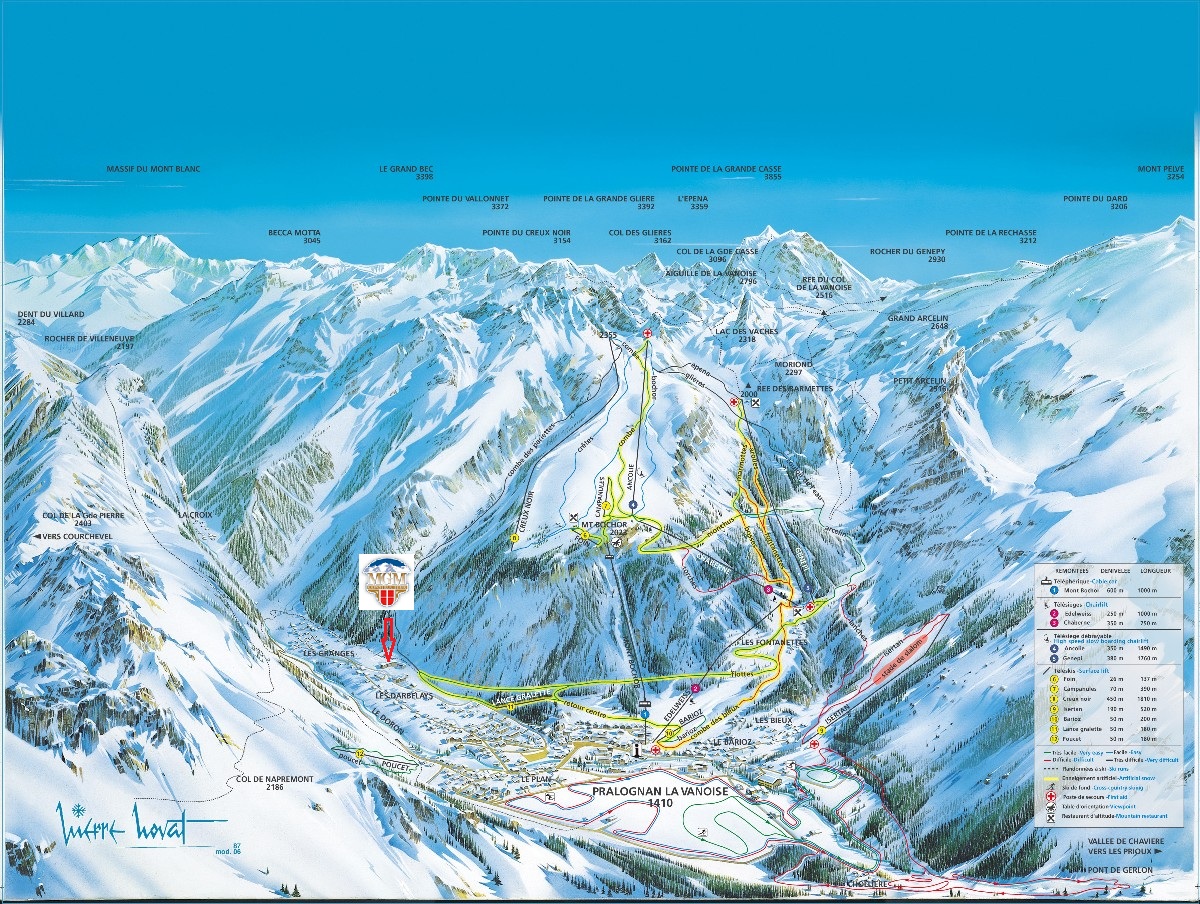Plan des pistes
